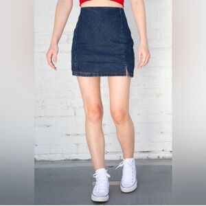 BRANDY MELVILLE x J. GALT Cara Denim Mini Skirt